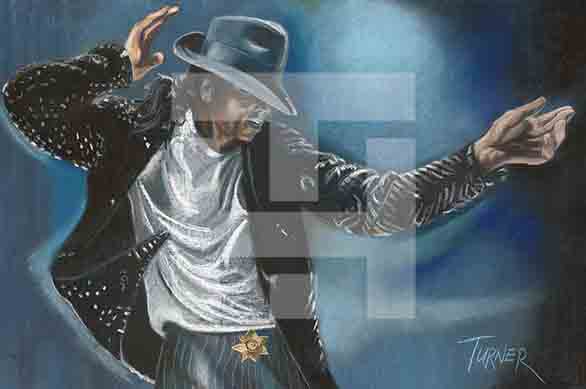Herschell Turner Painting of Michael Jackson Dancing