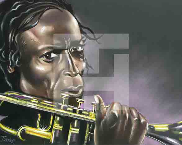 Herschell Turner Painting of Miles Davis